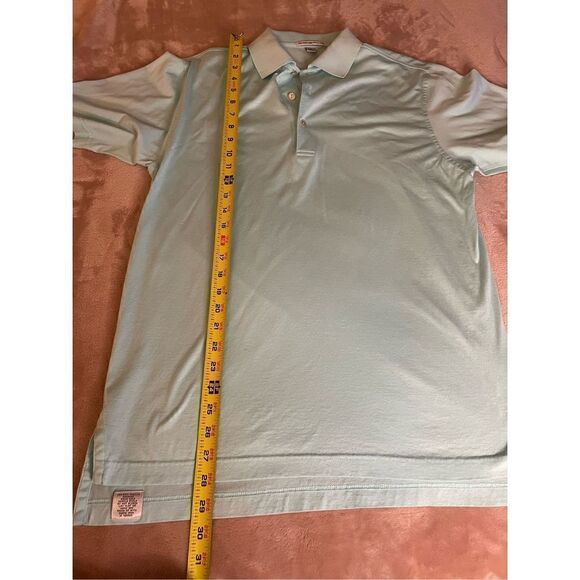 Peter Millar Comfort Fit Short Sleeve Green Men’s Shirt Size S - Picture 11 of 13